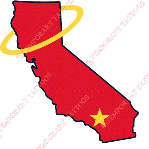 Los Angeles Angels of Anaheim Customize Temporary Tattoos Stickers NO.1633